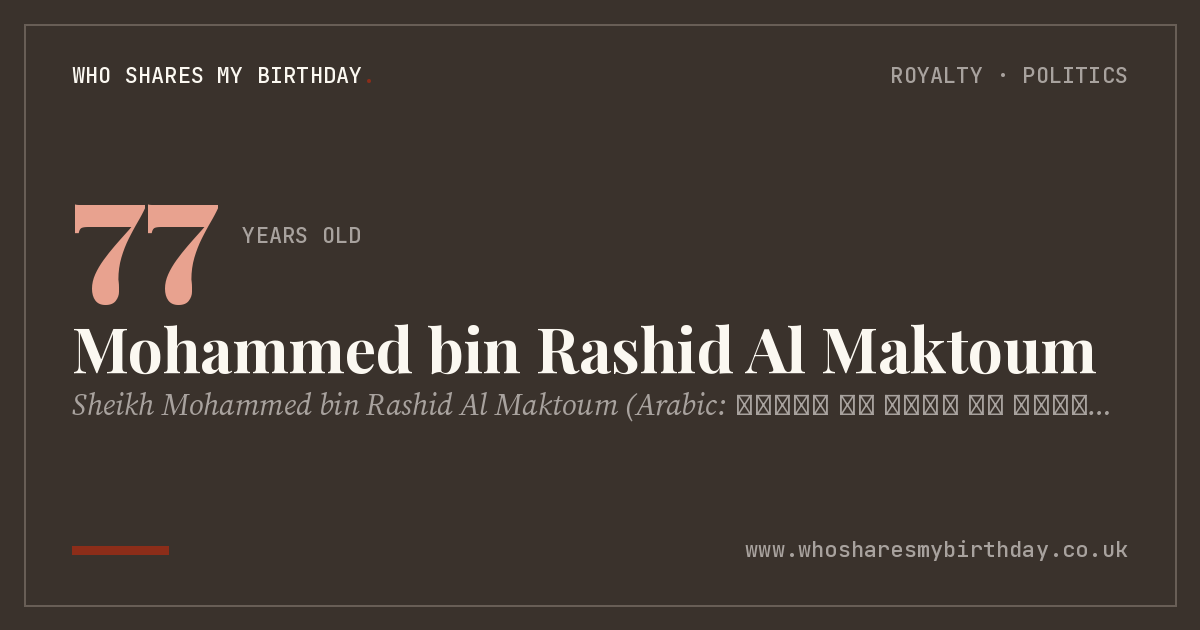 Mohammed bin Rashid Al Maktoum