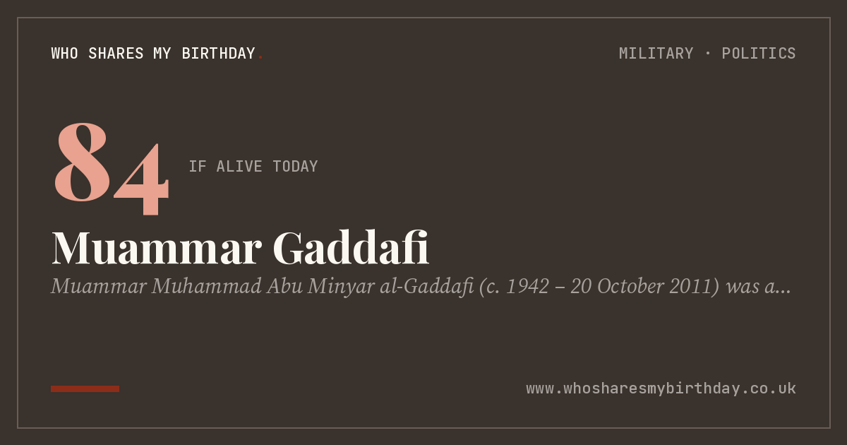 Muammar Gaddafi