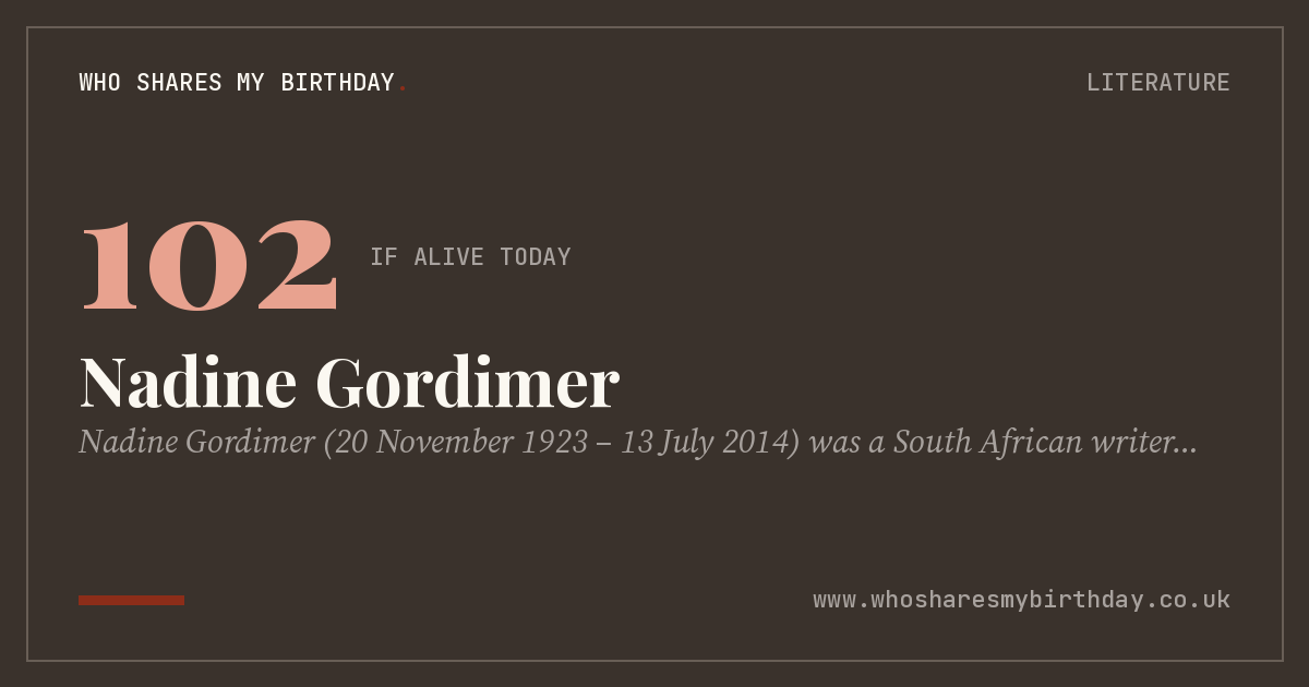 Nadine Gordimer