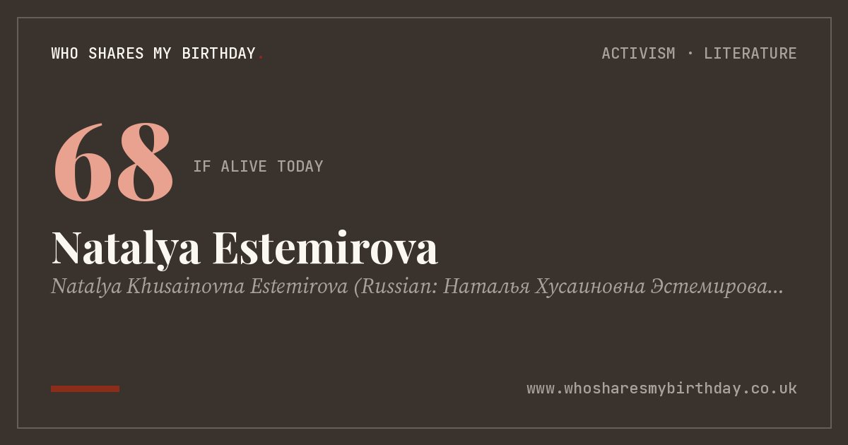 Natalya Estemirova