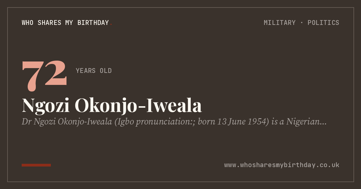 Ngozi Okonjo-Iweala