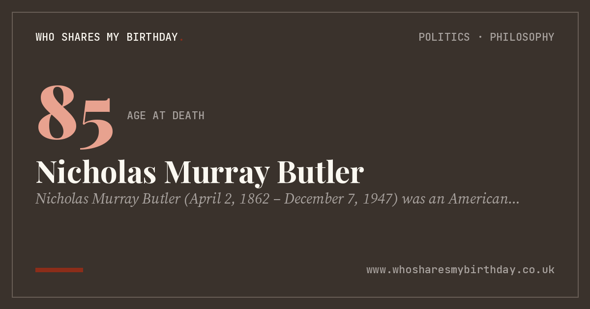 Nicholas Murray Butler