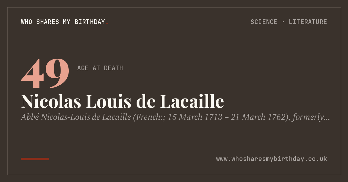 Nicolas Louis de Lacaille
