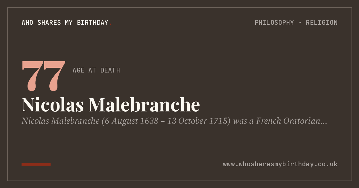 Nicolas Malebranche