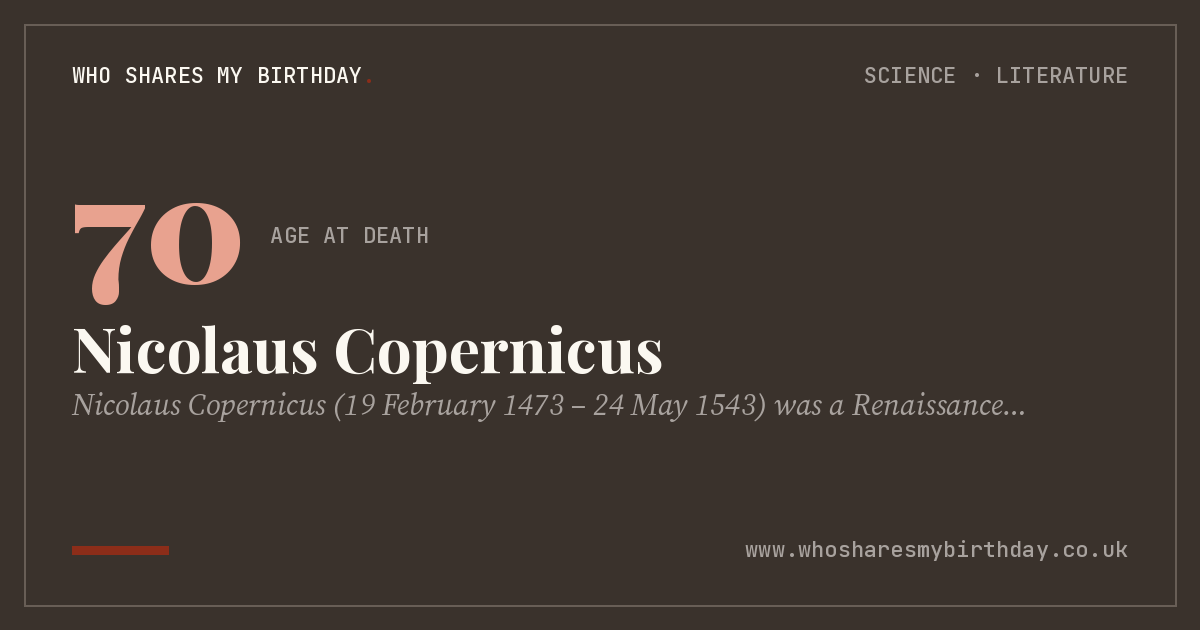 Nicolaus Copernicus