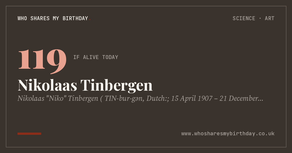 Nikolaas Tinbergen