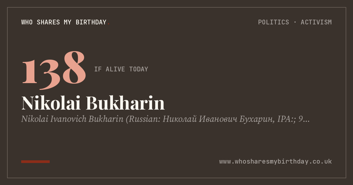 Nikolai Bukharin
