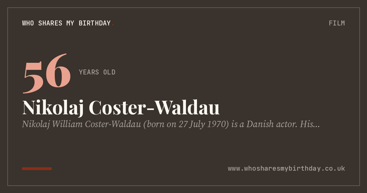 Nikolaj Coster-Waldau