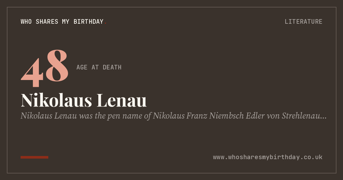Nikolaus Lenau