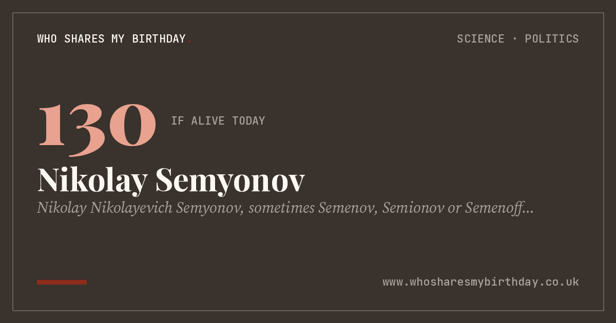 Nikolay Semyonov