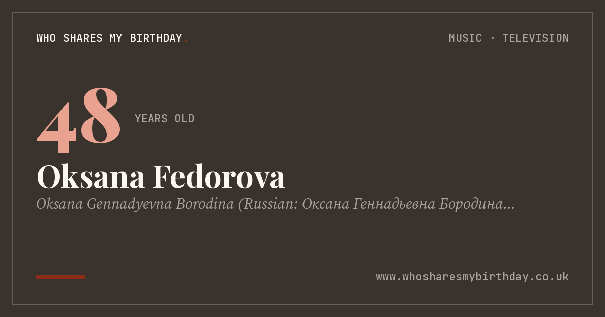 Oksana Fedorova