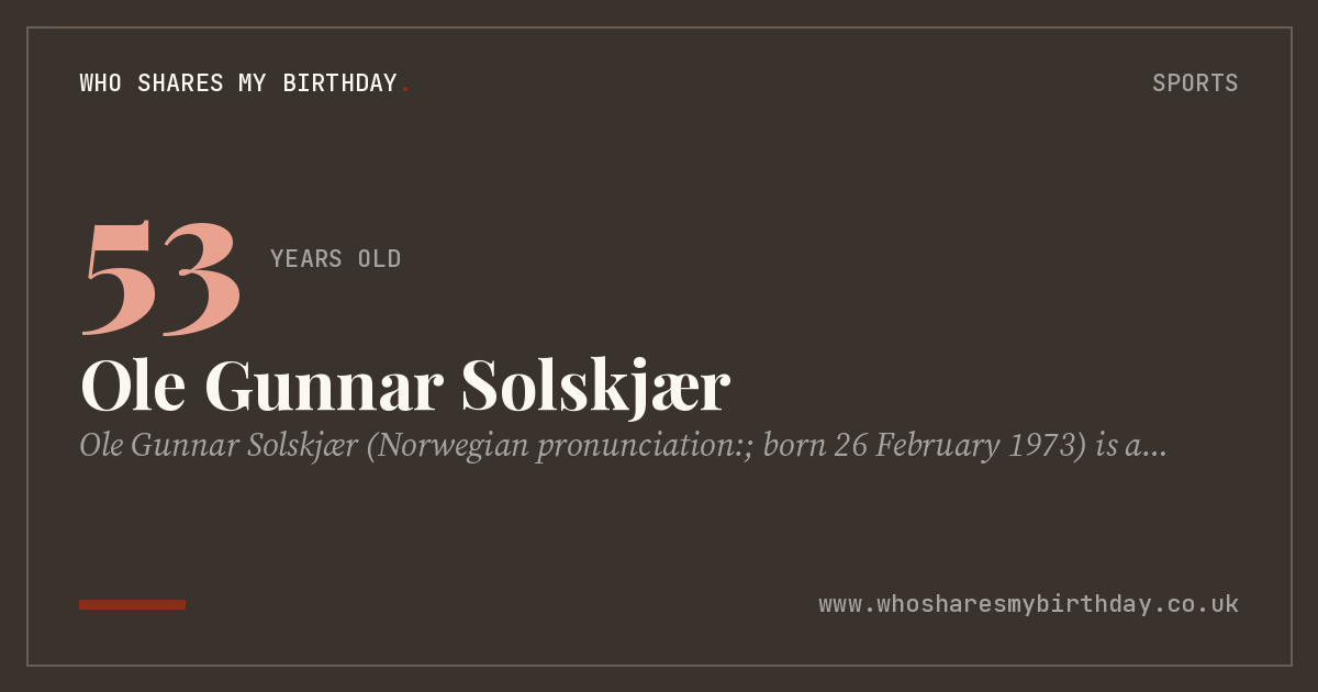 Ole Gunnar Solskjær