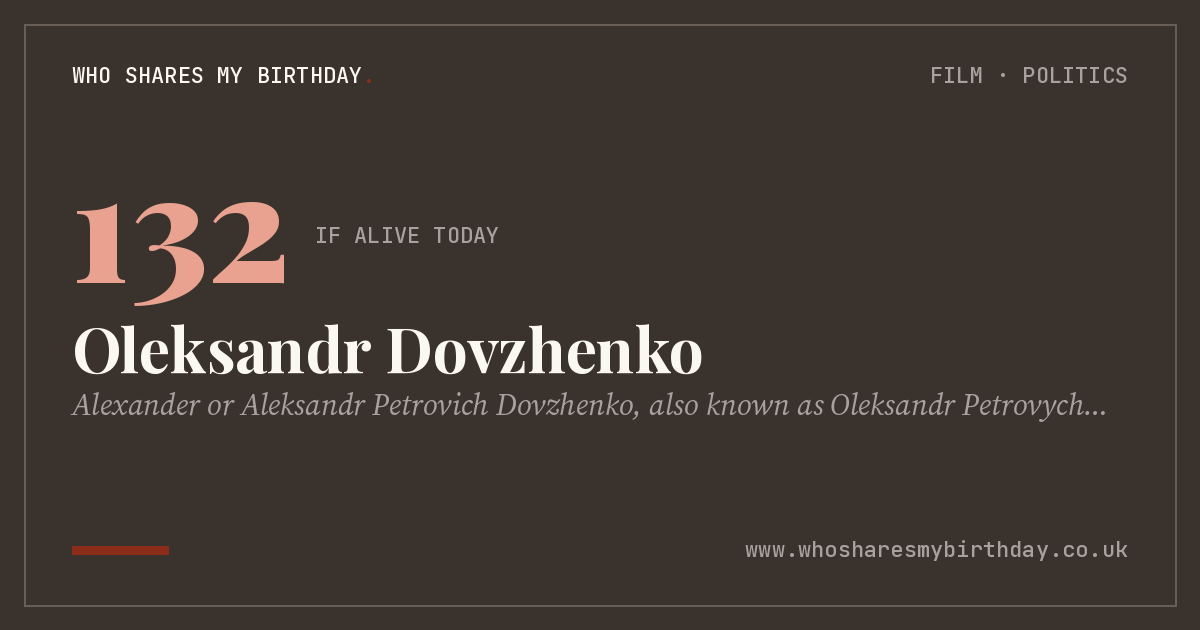 Oleksandr Dovzhenko