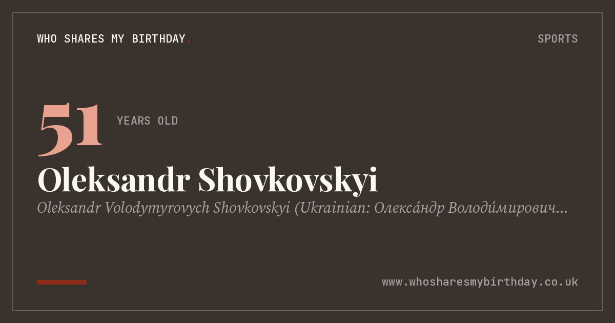 Oleksandr Shovkovskyi