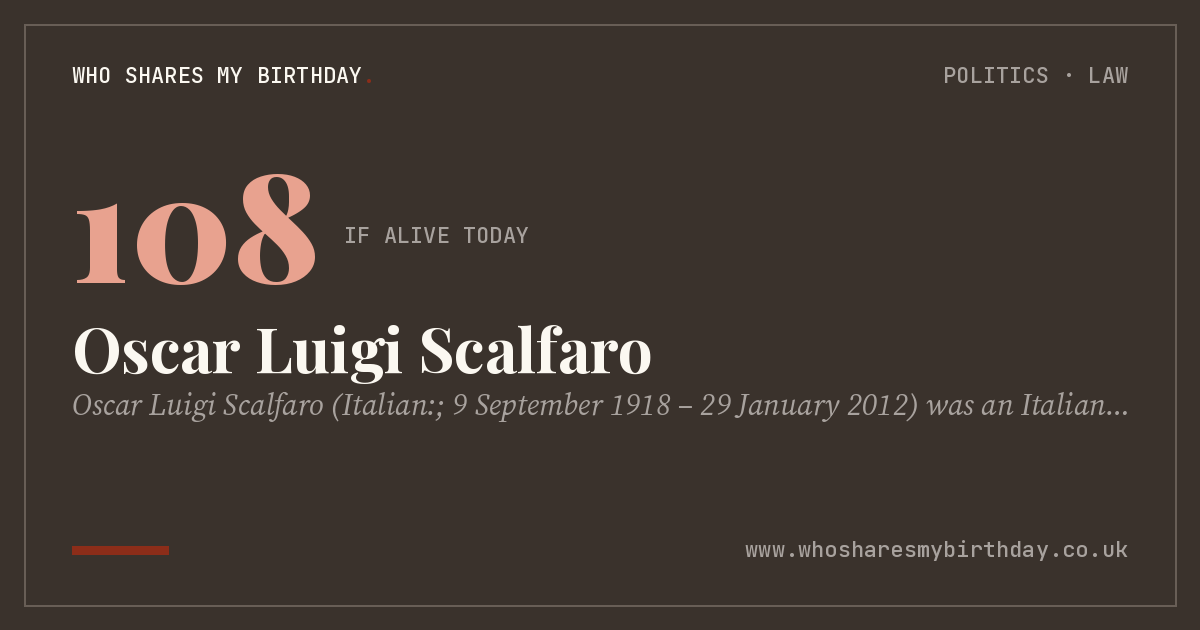 Oscar Luigi Scalfaro