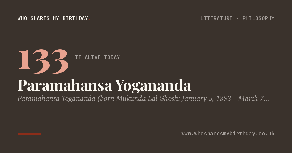 Paramahansa Yogananda