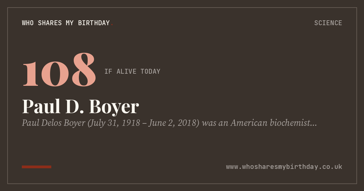 Paul D. Boyer