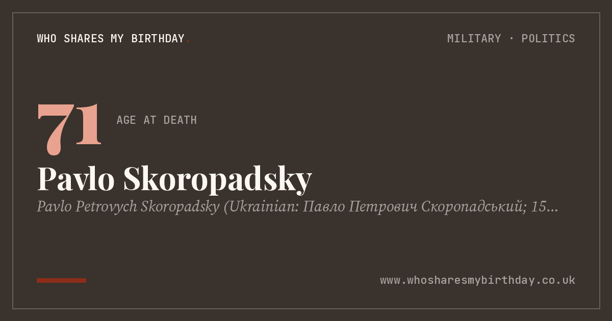 Pavlo Skoropadsky