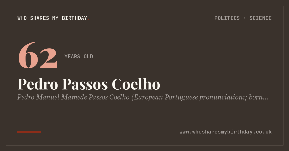 Pedro Passos Coelho
