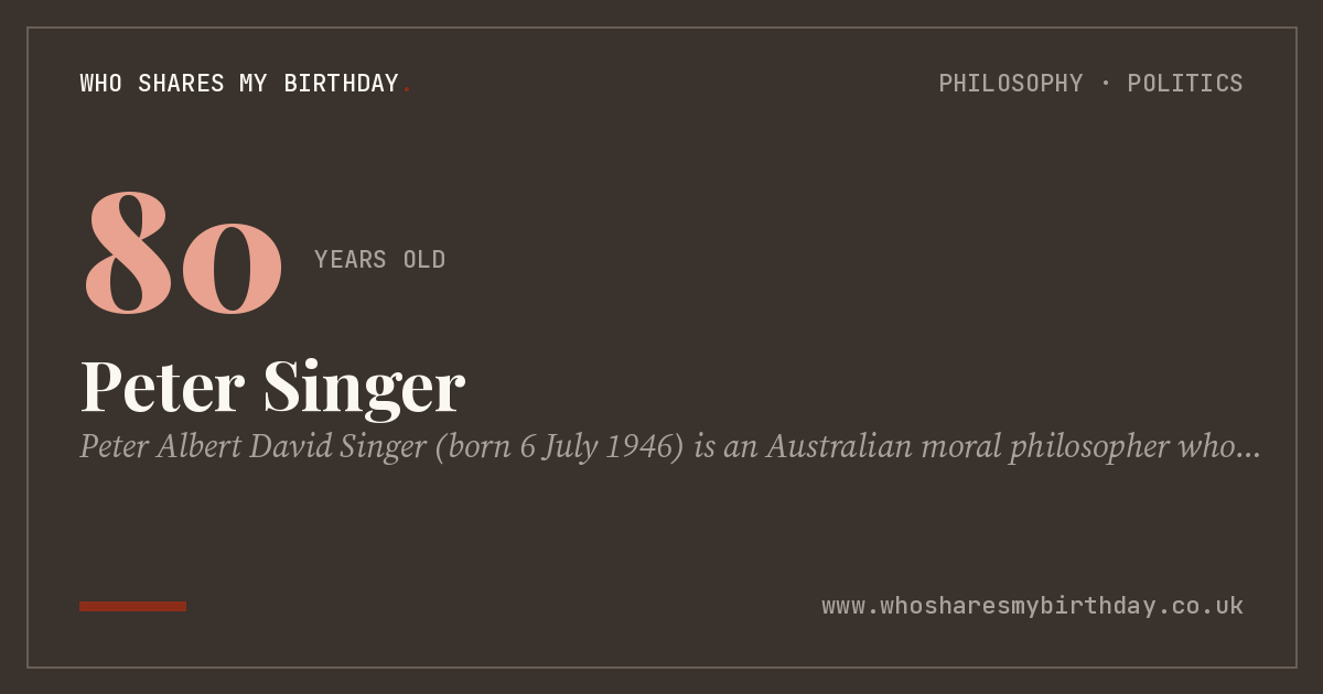 Peter Singer