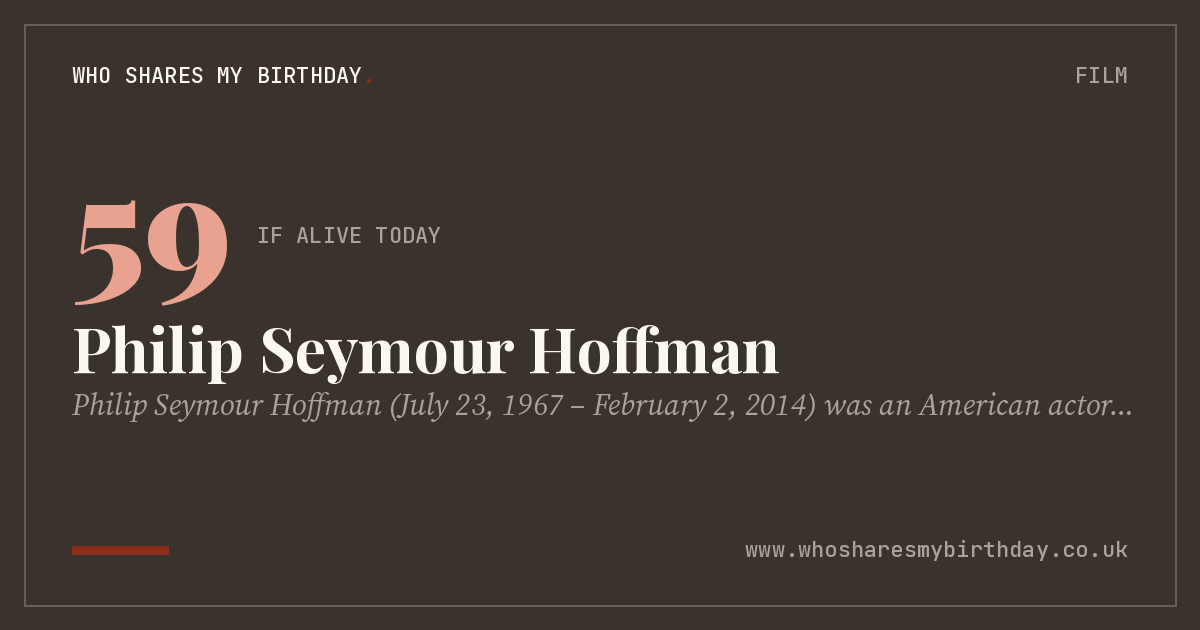Philip Seymour Hoffman
