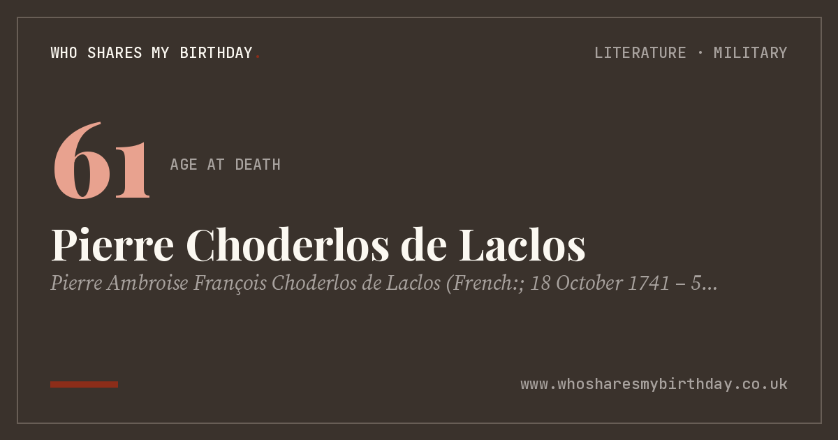 Pierre Choderlos de Laclos