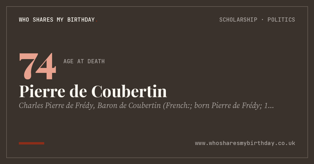 Pierre de Coubertin