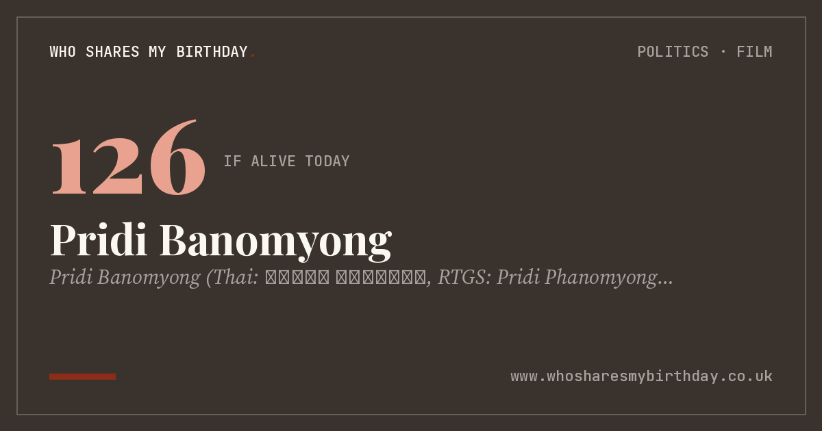Pridi Banomyong