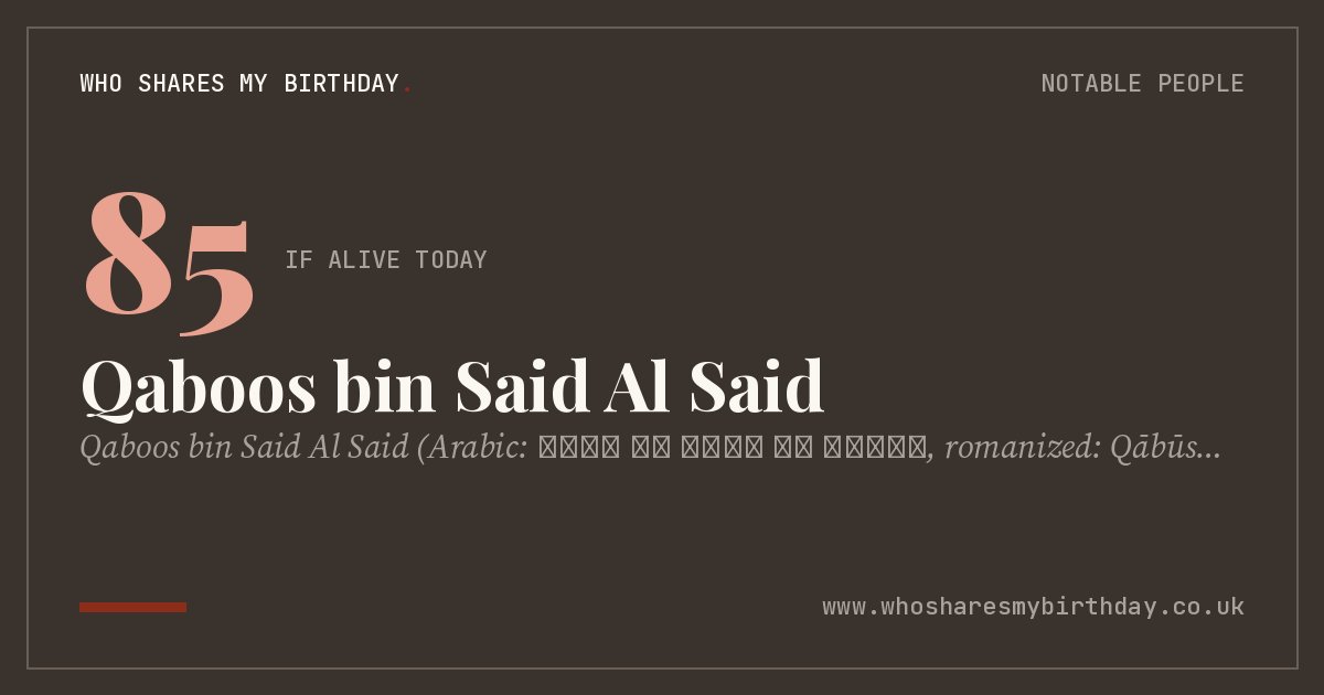 Qaboos bin Said Al Said