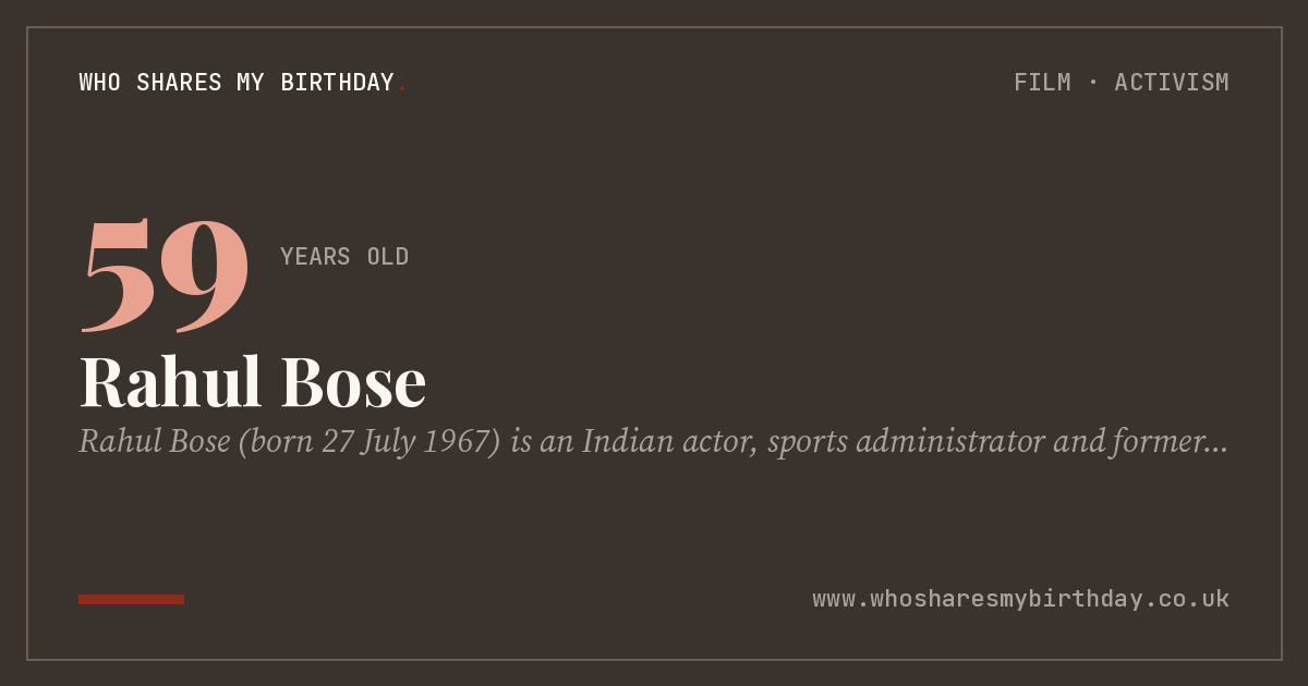 Rahul Bose