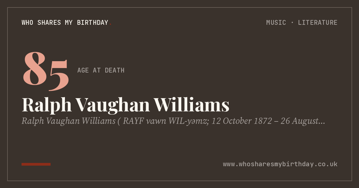 Ralph Vaughan Williams