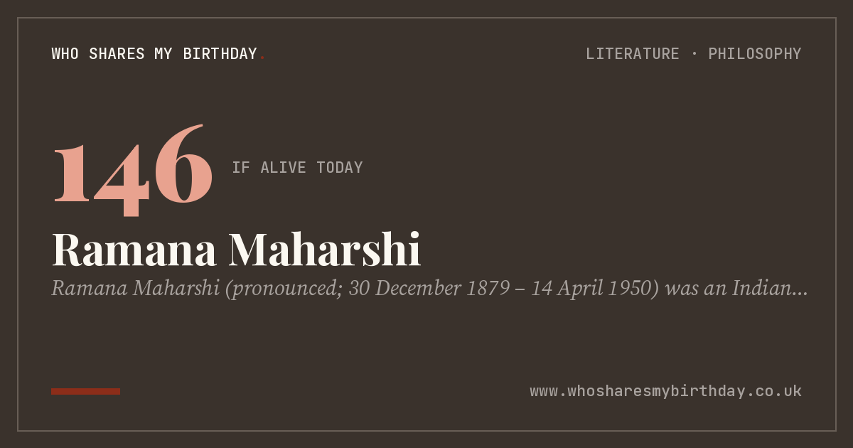 Ramana Maharshi