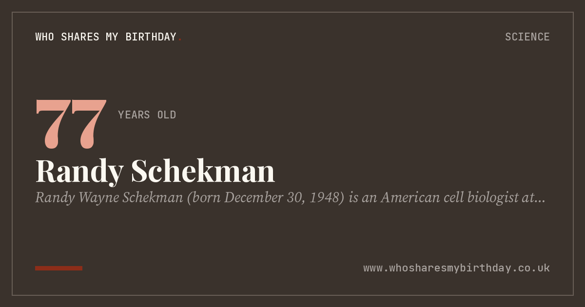 Randy Schekman