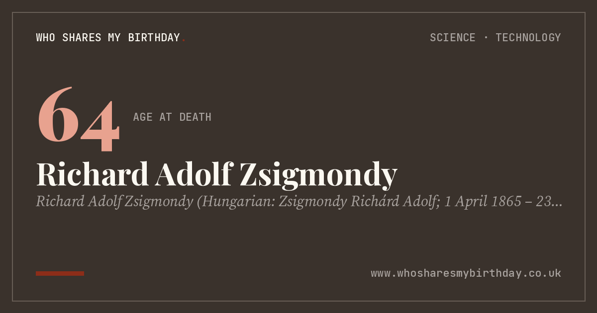 Richard Adolf Zsigmondy