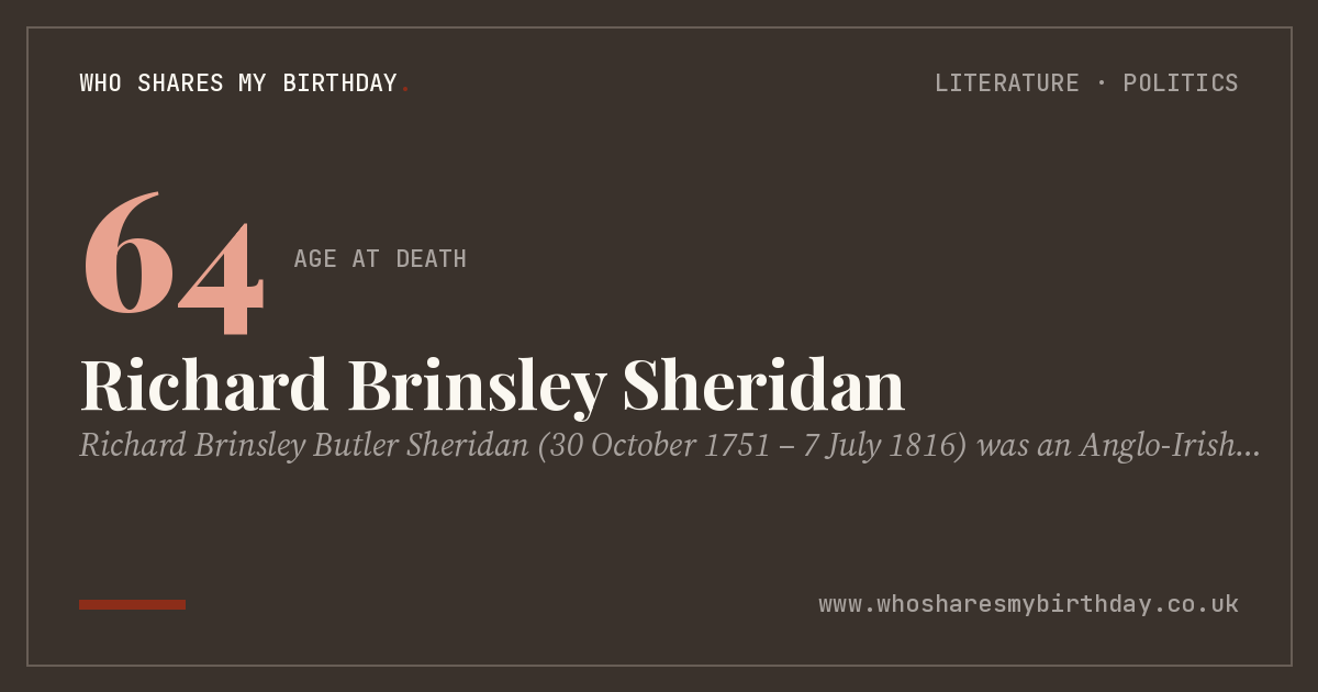 Richard Brinsley Sheridan