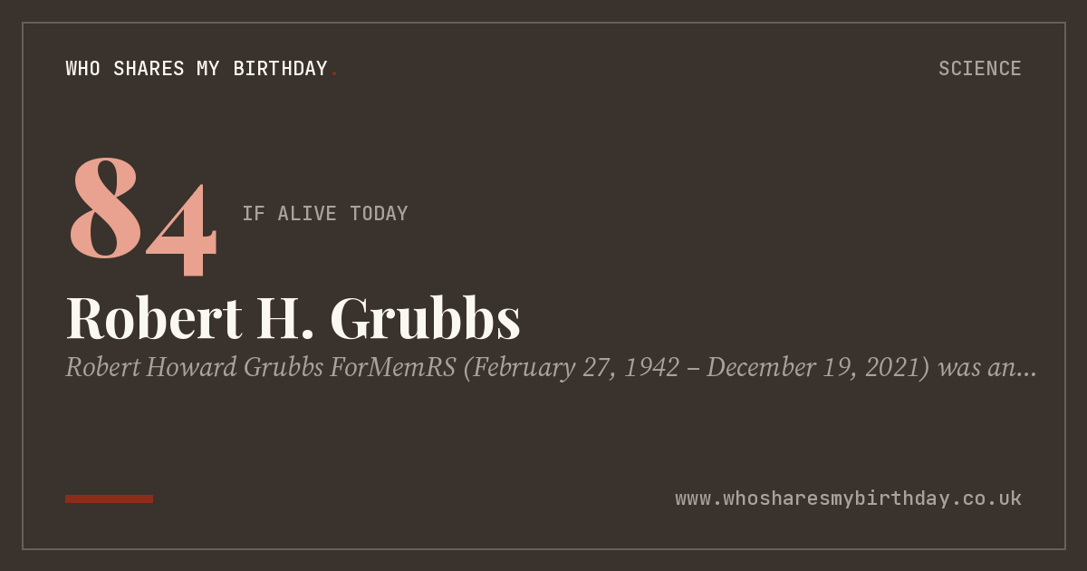 Robert H. Grubbs