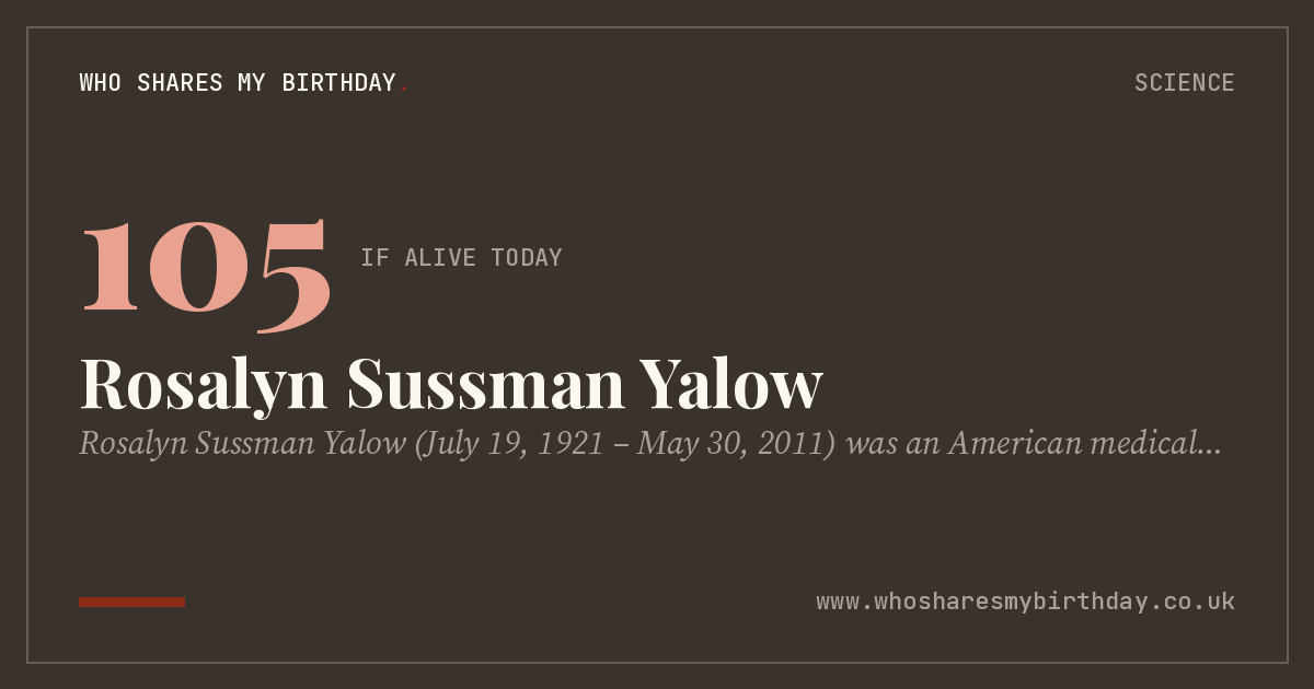 Rosalyn Sussman Yalow
