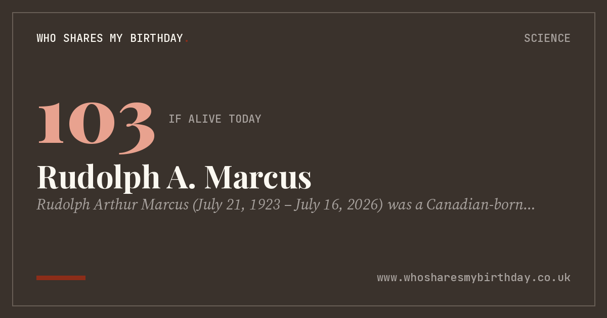 Rudolph A. Marcus