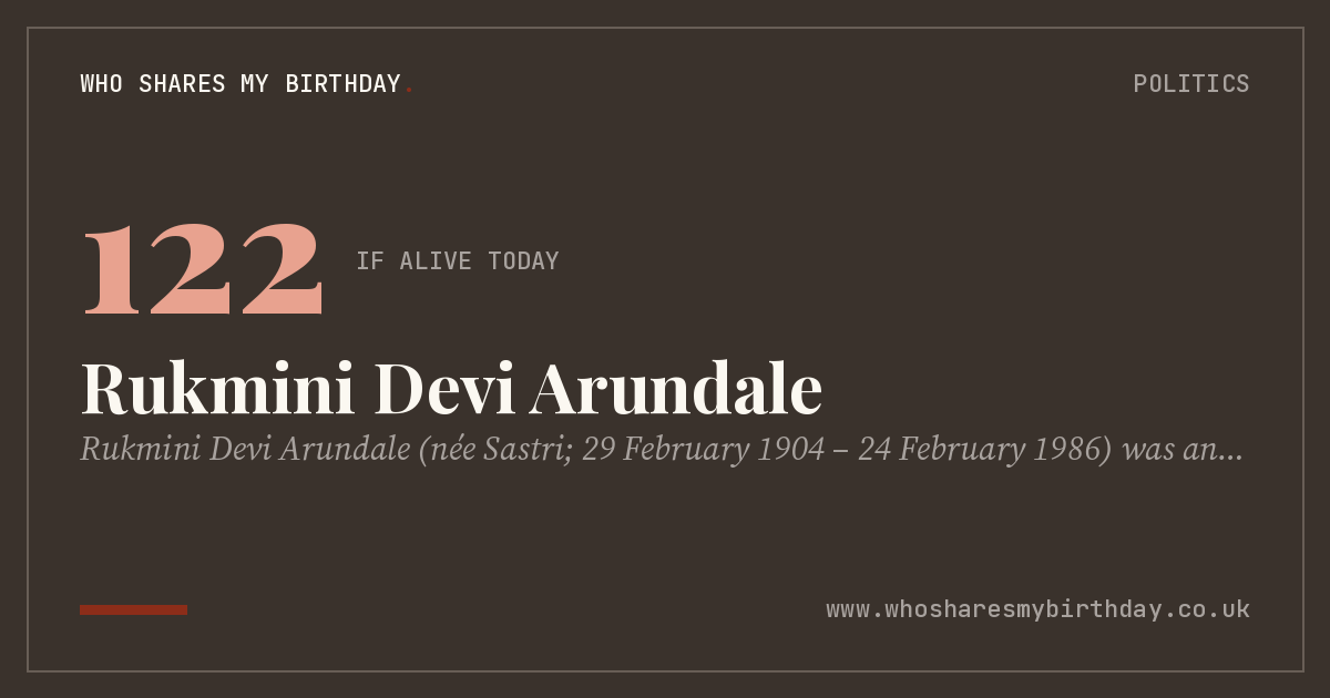 Rukmini Devi Arundale