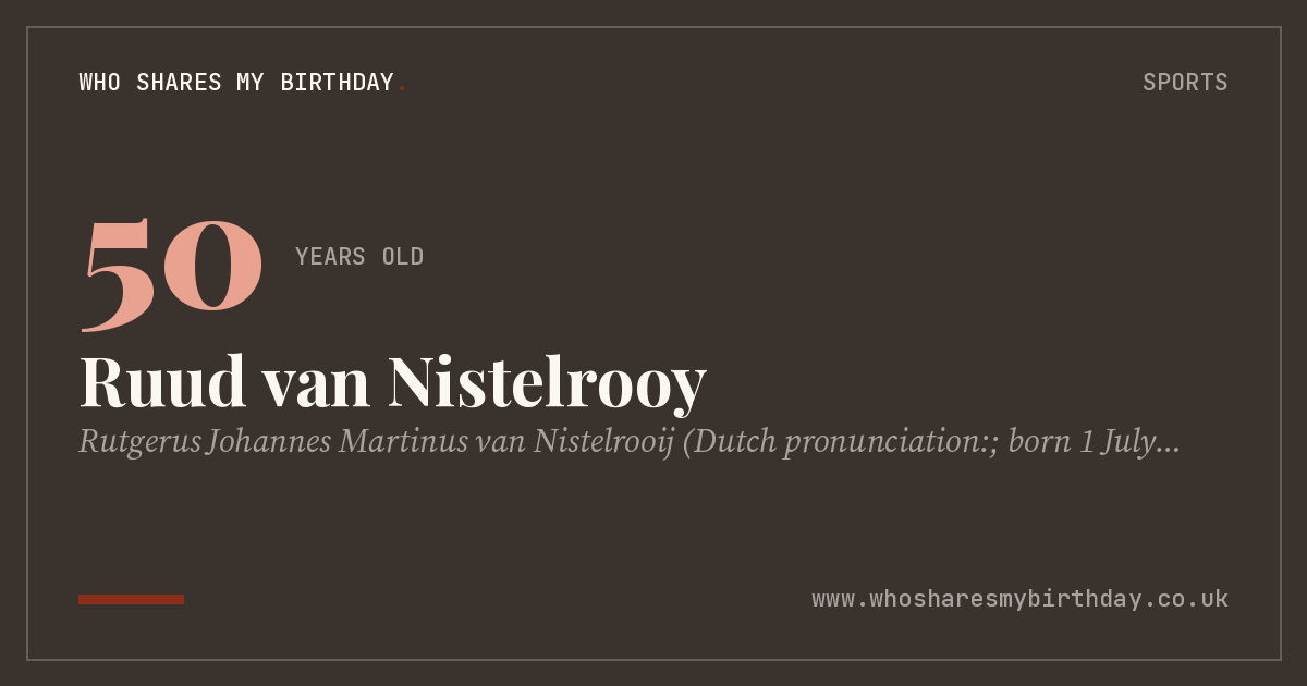 Ruud van Nistelrooy