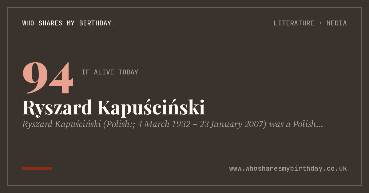 Ryszard Kapuściński