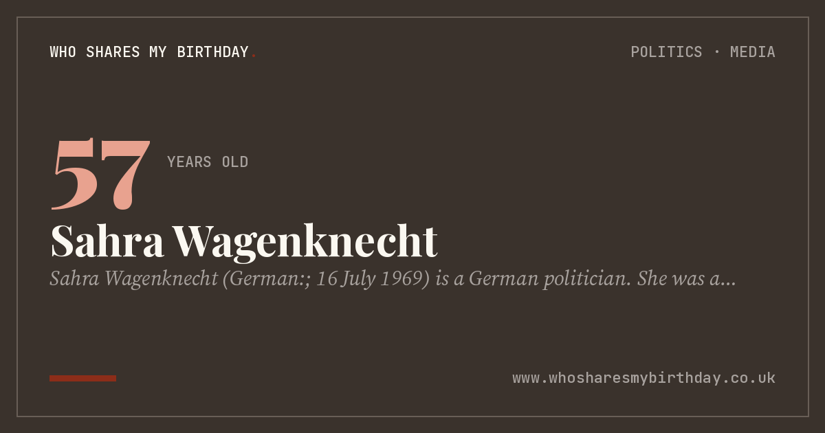 Sahra Wagenknecht