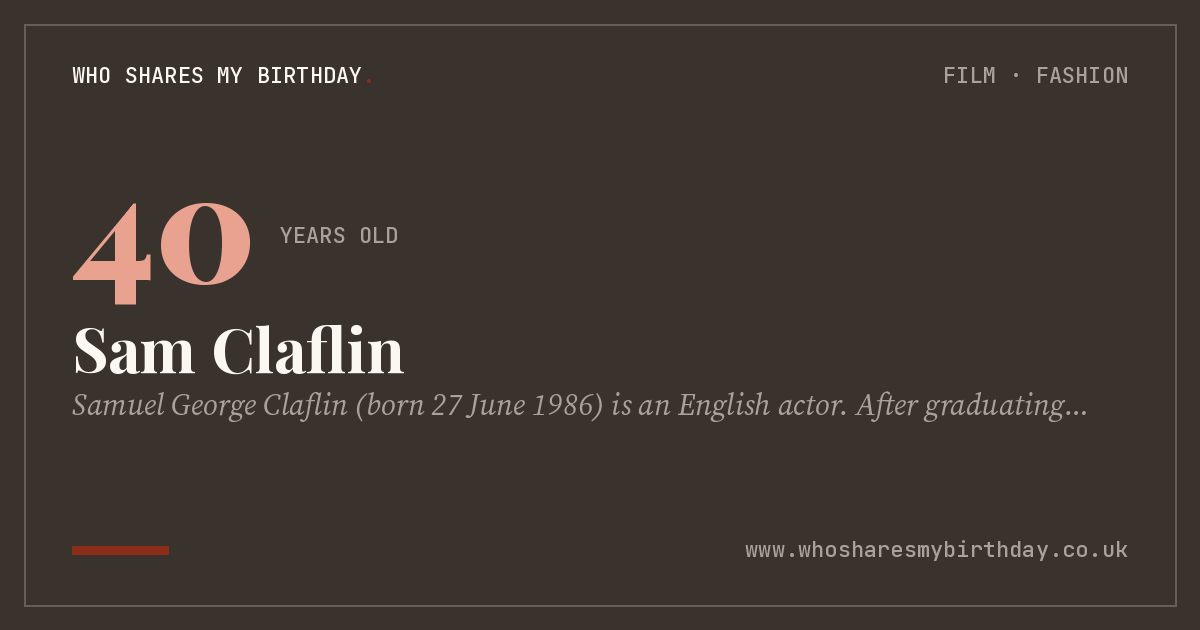 Sam Claflin