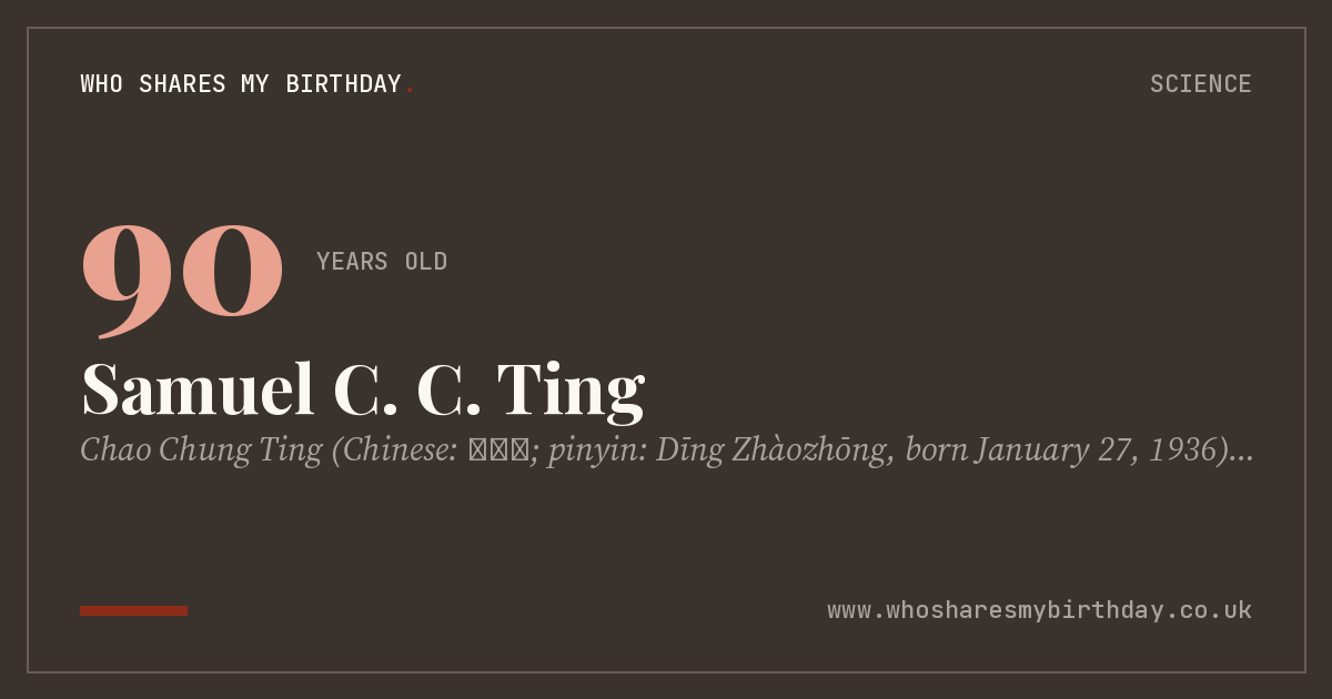 Samuel C. C. Ting