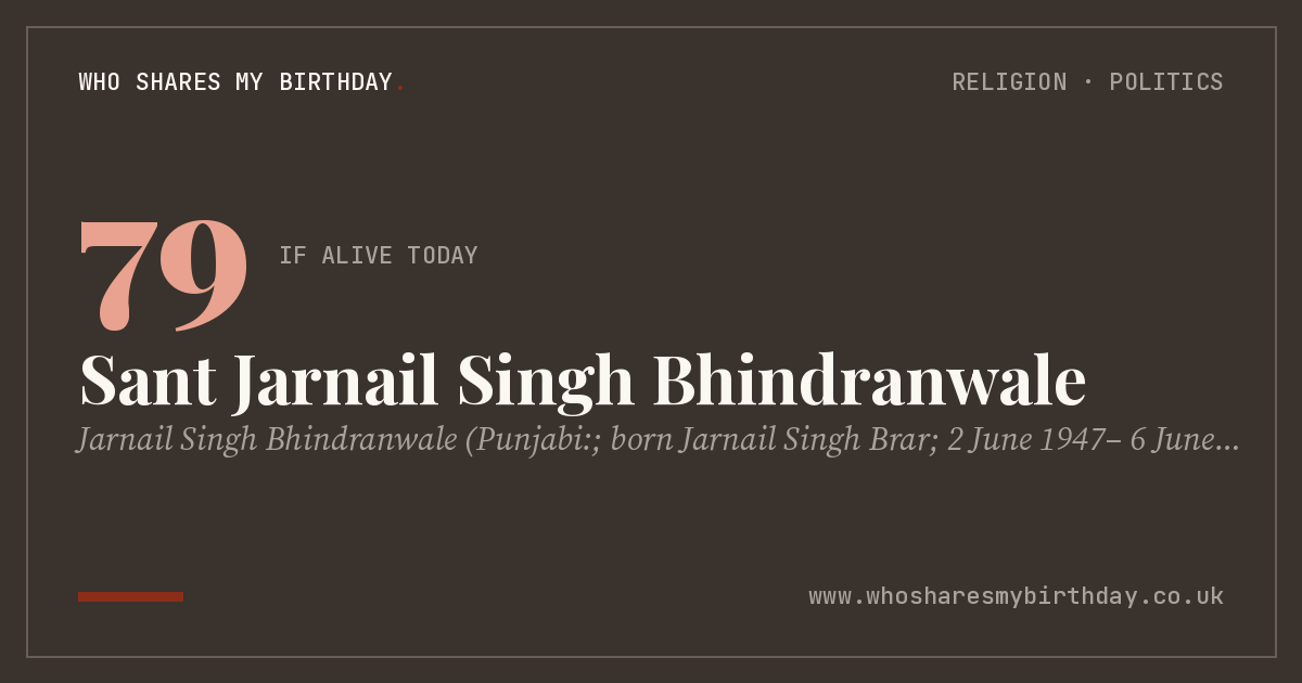 Sant Jarnail Singh Bhindranwale