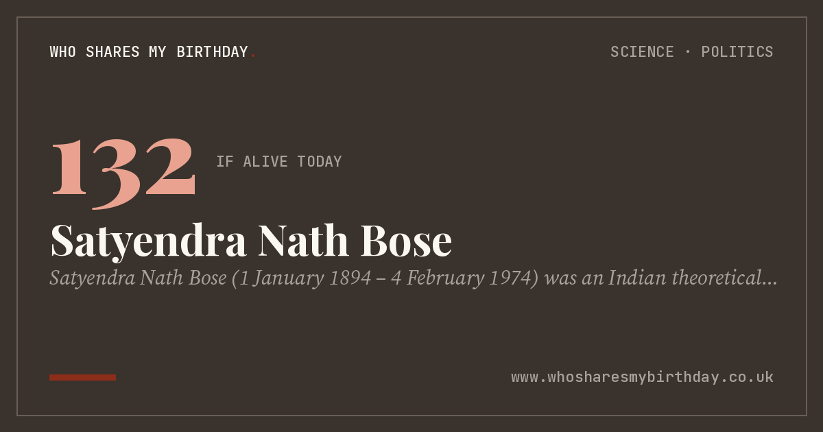 Satyendra Nath Bose