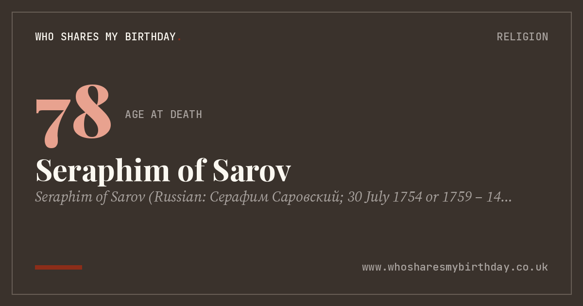 Seraphim of Sarov