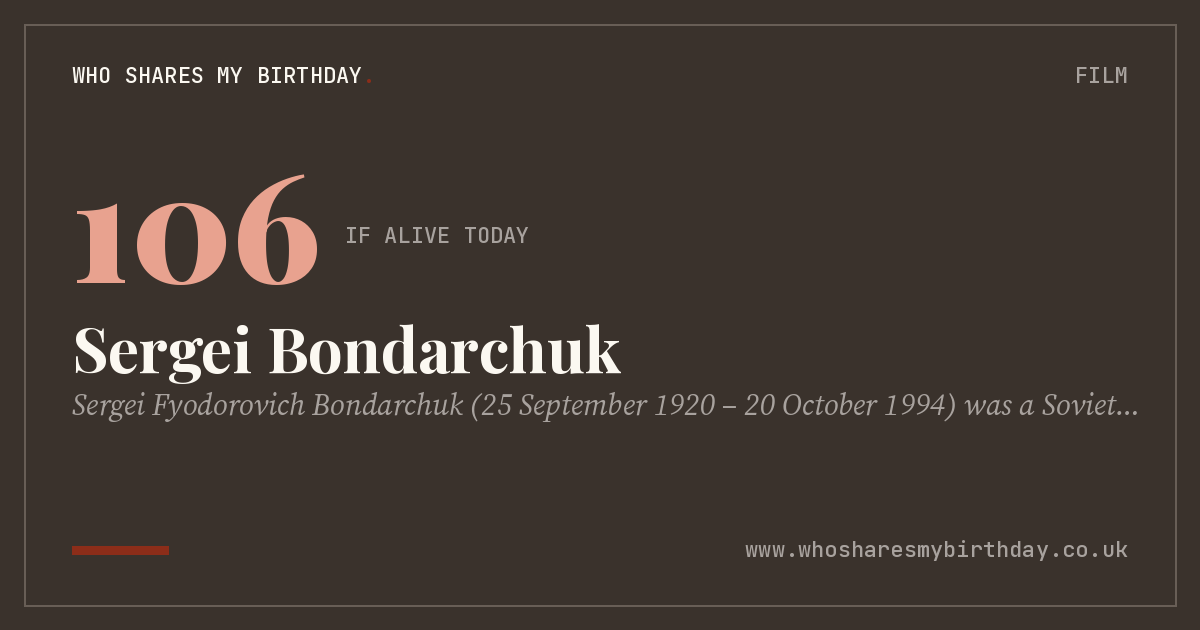 Sergei Bondarchuk