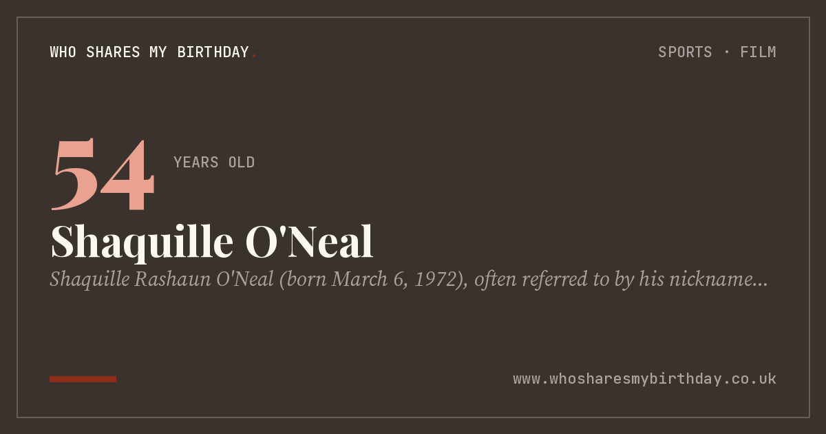 Shaquille O'Neal