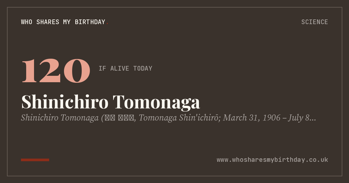 Shinichiro Tomonaga